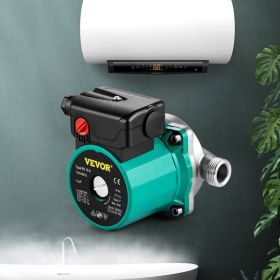 Hot Water Recirculating Pump, 93W, 110V Water Circulator Pump, Circulation Pump, 3/4″ G Thread To 1/2″ NPT Brass Adapter, Stainless Steel Head, 3 Spe