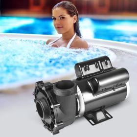 2 Speed SPA Pump, 48-Frame, AC 110-120V Hot Tub SPA Pump, 1.5HP/150GPM/42.65ft High Speed Or 0.46HP/70GPM/9.18ft Low Speed, 2' Port 90° Rotational In