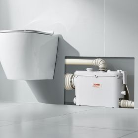 Macerator Pump 500W 29 GPM Flow 26 Ft Head Lift Pump For Wall-Hung Toilet Sink