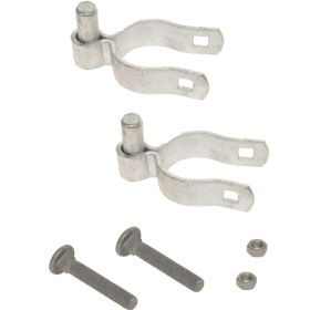 2PC Chain-Link Fence Gate Hinge, Compatible with 1-5/8inch Posts, Heavy-Duty Steel Gate Hinge Accessories