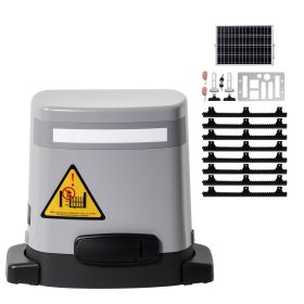 Solar Sliding Gate Opener, 280W Electric Gate Opener for Doors up to 65.6ft 1799lbs