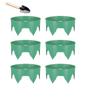 12Pcs  Or 6Pcs Options 10in Planting Grow Rings Adjustable For Outdoor Plants With Hand Shovel Deep Watering Plant Guards For Vegetables Flowers Shru (Option: 6Pcs)